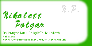 nikolett polgar business card